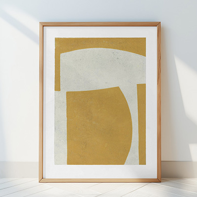 Fine Art Print " Yellow & White"